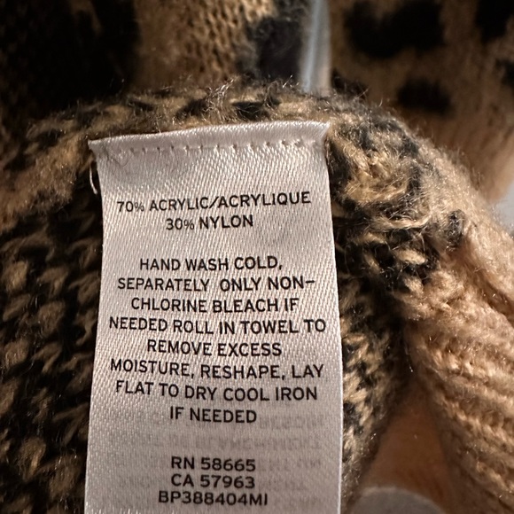 BP. Leopard print long and open cardigan Sz M - Picture 8 of 9